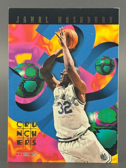 Jamal Mashburn 1994-95 NBA Hoops Crunchers trading card, #19.