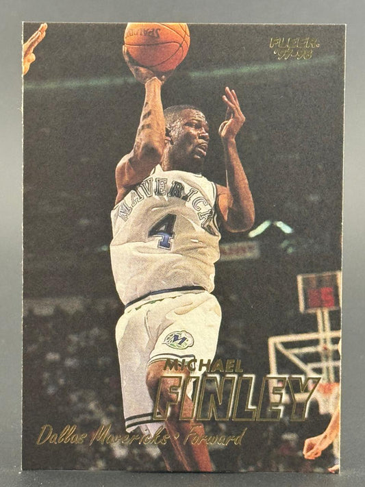 1997-98 Fleer Michael Finley Dallas Mavericks trading card, #4.