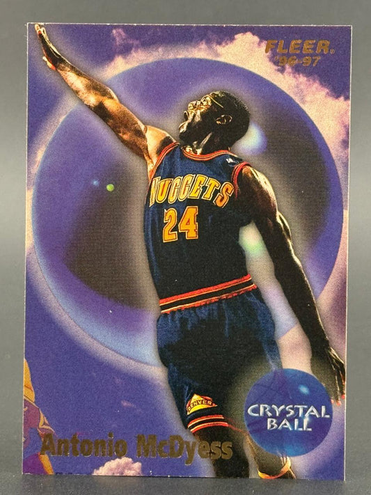 1996-97 Fleer Crystal Ball Antonio McDyess basketball card.