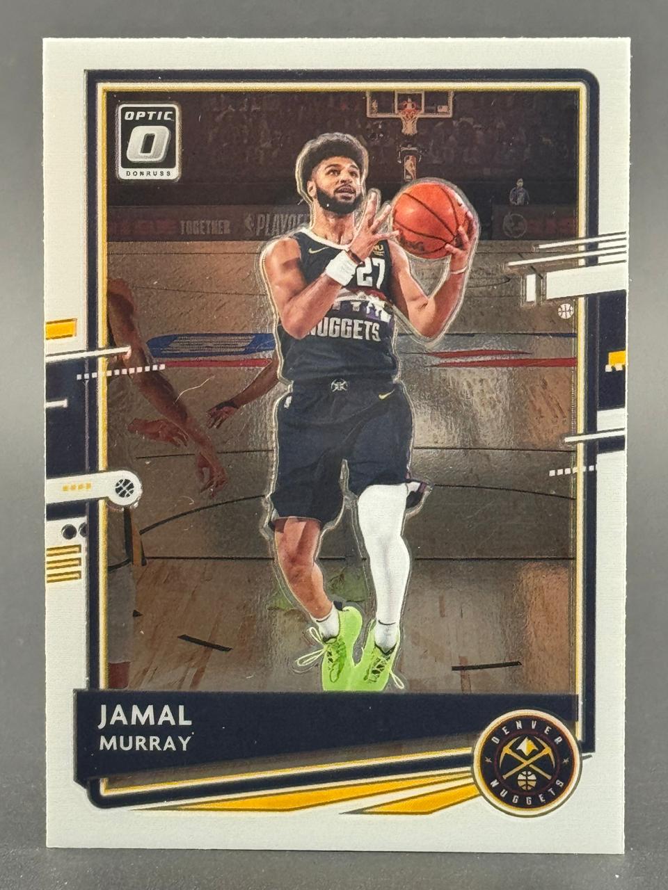 Jamal Murray 2020-21 Donruss Optic basketball trading card.