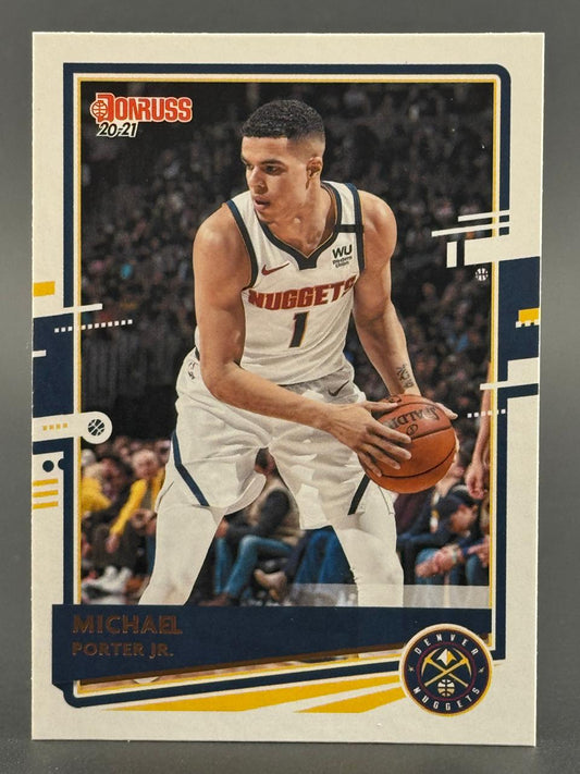 2020-21 Donruss Michael Porter Jr. basketball trading card.