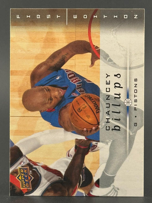 Chauncey Billups 2004-05 Upper Deck First Edition basketball card.