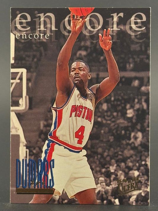Joe Dumars 1996-97 Fleer Ultra basketball trading card.