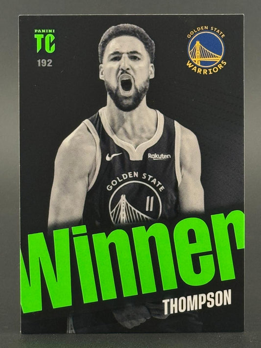 2021 Panini TC Klay Thompson card #192, Golden State Warriors.