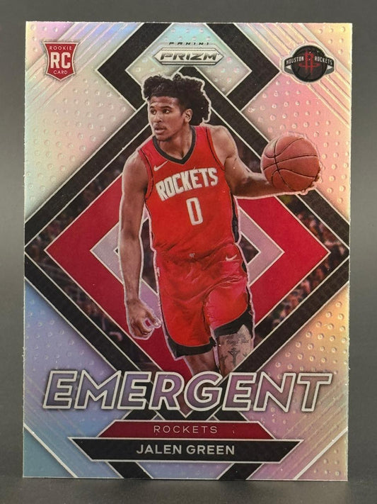 2021 Panini Prizm Jalen Green Emergent rookie card #4.