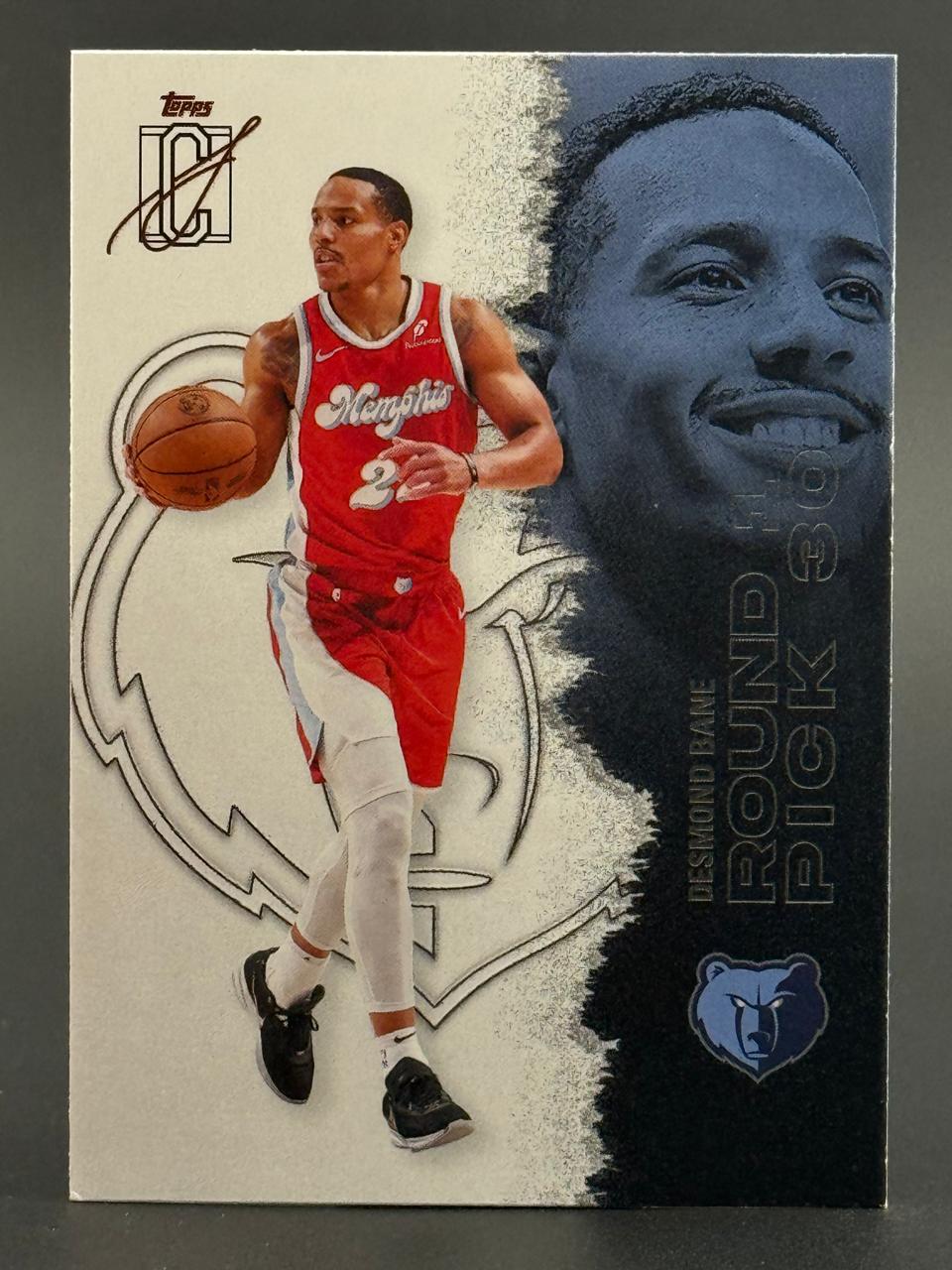 Desmond Bane 2020 Topps Round 1 Pick 30 basketball card.