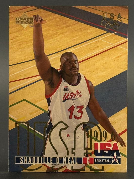 1996 Upper Deck USA Basketball Shaquille O'Neal trading card, #1996.