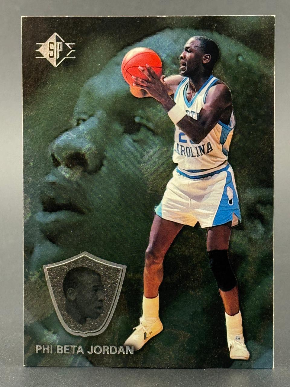 1993 Upper Deck SP Michael Jordan insert card, Phi Beta Jordan.