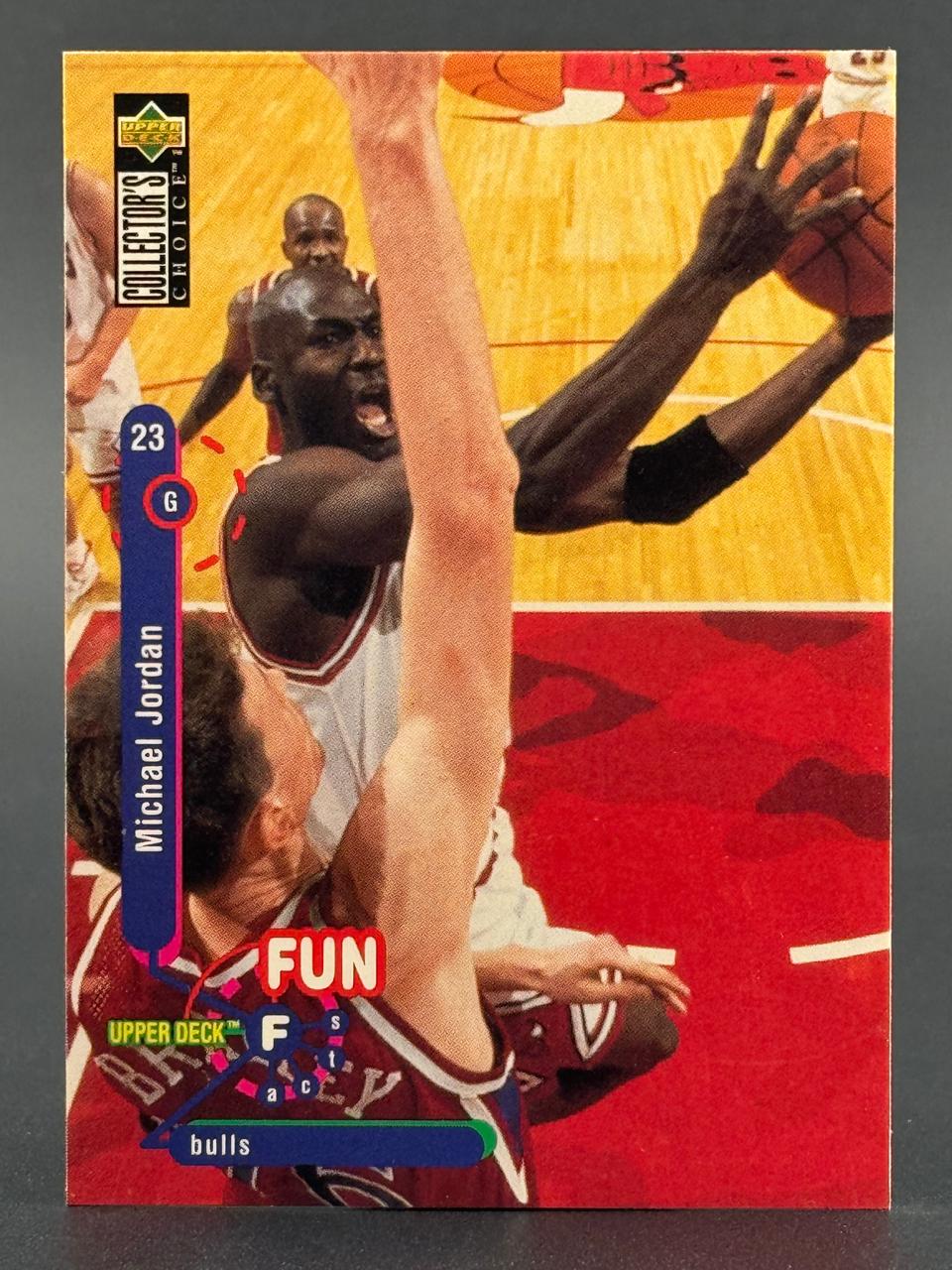 1994-95 Upper Deck Collector's Choice Michael Jordan basketball card #23.