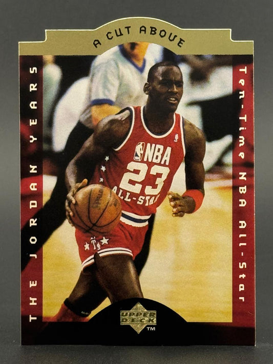 Michael Jordan 1997-98 Upper Deck "A Cut Above" basketball trading card, number CA1.