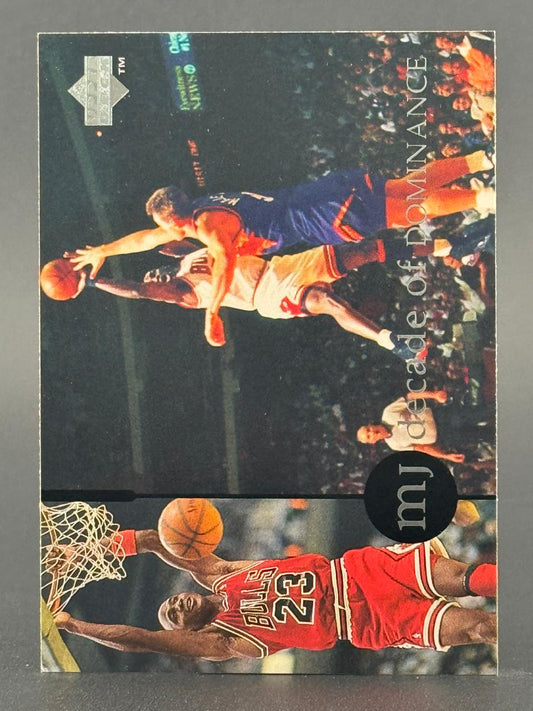 1993 Upper Deck Michael Jordan MJ Decade of Dominance basketball card.