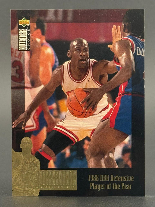 Michael Jordan 1994-95 Upper Deck Collector's Choice trading card, "1988 NBA Defensive Player of the Year".