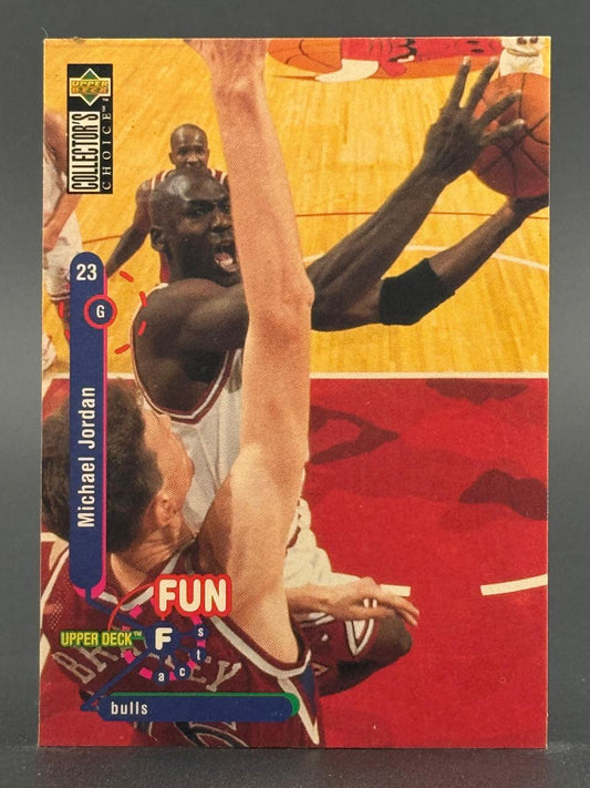 1996 Upper Deck Collector's Choice Michael Jordan basketball card #23.