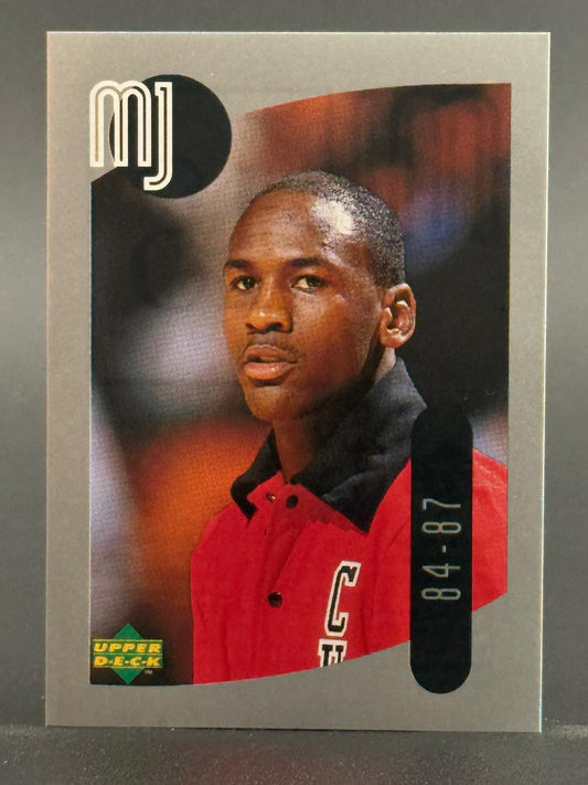Michael Jordan 1999 Upper Deck MJ trading card, 84-87.
