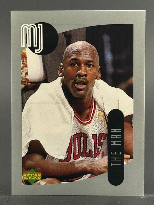Michael Jordan 1993-94 Upper Deck "The Man" trading card, ungraded.