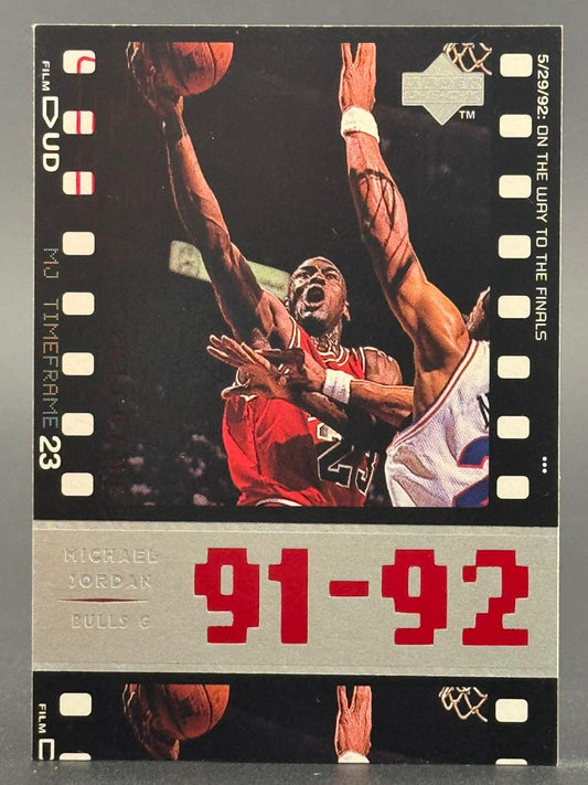 1991-92 Upper Deck Michael Jordan card #23, "MJ Timeframe".