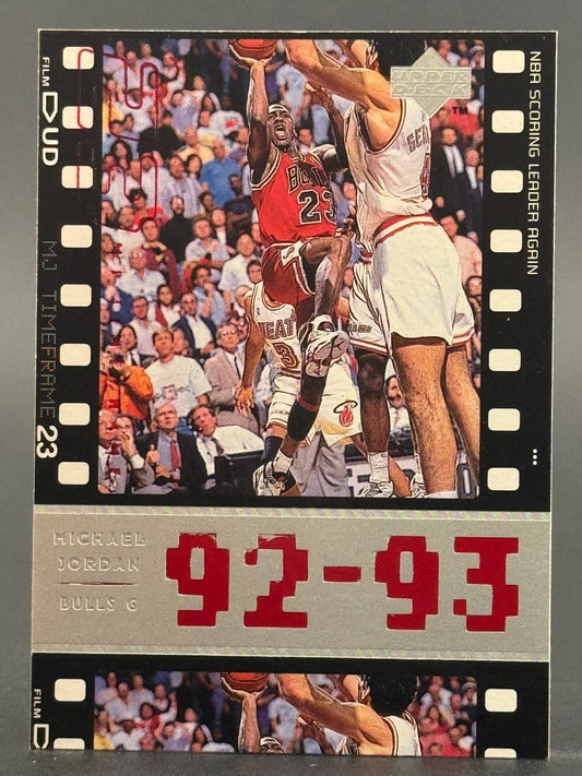 1992-93 Upper Deck Michael Jordan NBA Scoring Leader Again card #23.