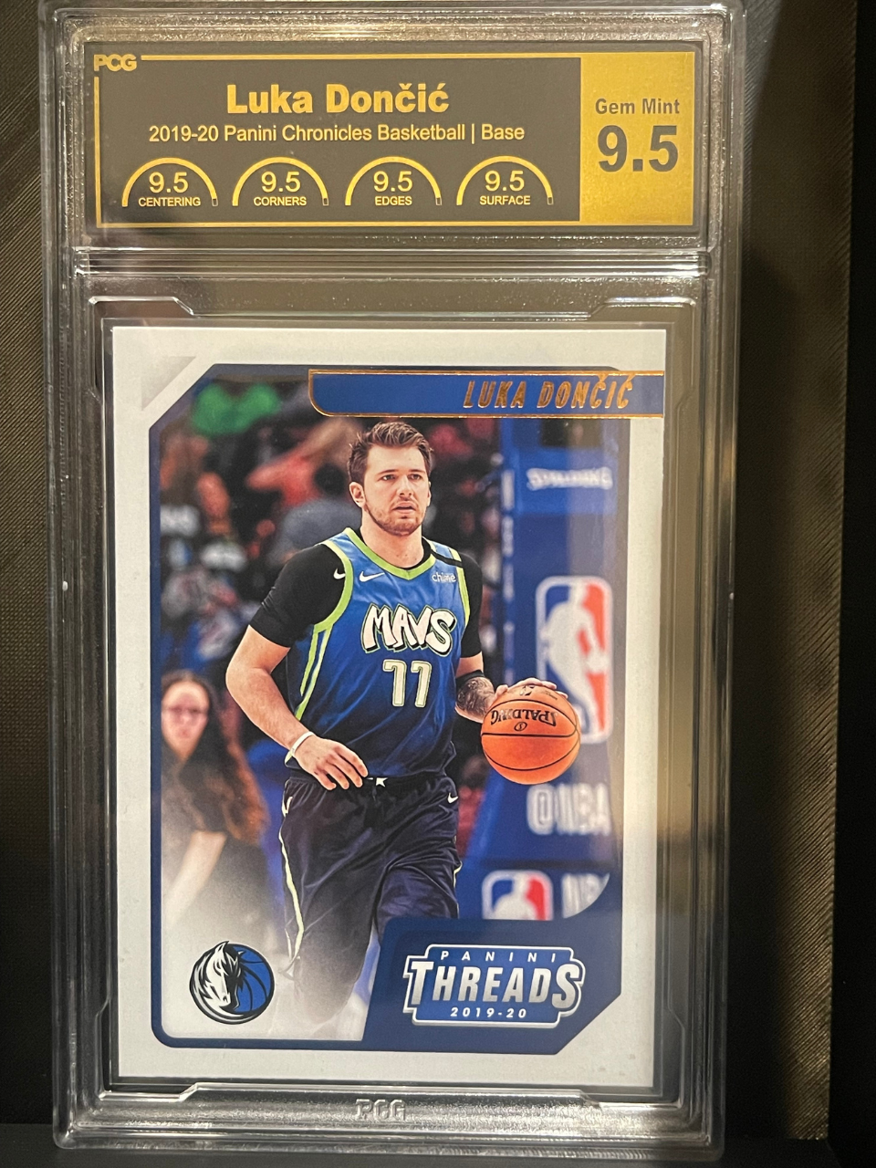 PCG 9.5 Luka Dončić 2019-20 Panini Chronicles Basketball card, graded Gem Mint 9.5.
